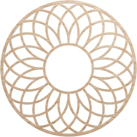 Ekena Millwork Cannes Wood Fretwork Pierced Ceiling Medallion, Alder, 32"OD x 11"ID x 3/8"T CMWP32X32X0375CNAL